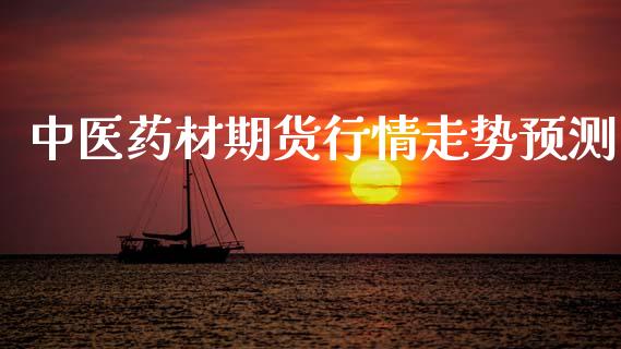 中医药材期货行情走势预测_https://www.fsyjjx.cn_期货资讯_第1张