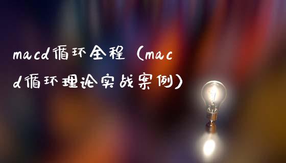 macd循环全程（macd循环理论实战案例）_https://www.fsyjjx.cn_股市分析_第1张