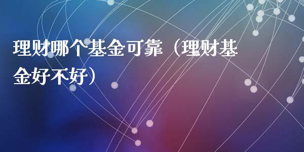 理财哪个基金可靠（理财基金好不好）_https://www.fsyjjx.cn_理财资讯_第1张