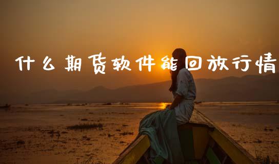 什么期货软件能回放行情_https://www.fsyjjx.cn_期货研报_第1张