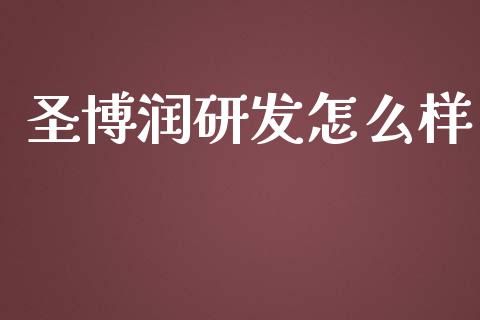 圣博润研发怎么样_https://www.fsyjjx.cn_股票指导_第1张