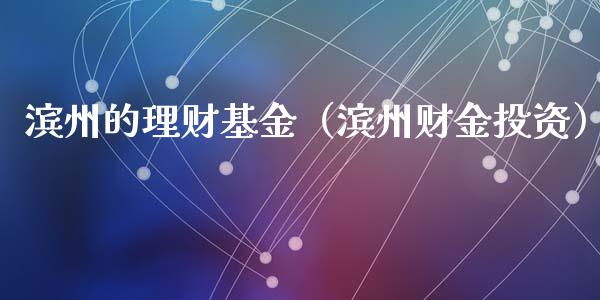 滨州的理财基金（滨州财金投资）_https://www.fsyjjx.cn_问财精选_第1张