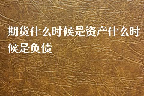 期货什么时候是资产什么时候是负债_https://www.fsyjjx.cn_期货研报_第1张
