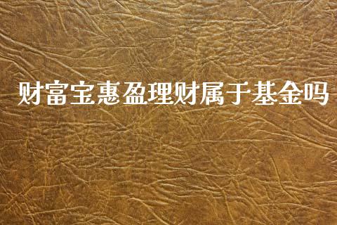 财富宝惠盈理财属于基金吗_https://www.fsyjjx.cn_问财精选_第1张