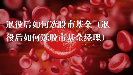 退役后如何选股市基金（退役后如何选股市基金经理）_https://www.fsyjjx.cn_理财资讯_第1张