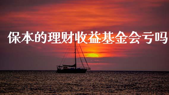 保本的理财收益基金会亏吗_https://www.fsyjjx.cn_理财资讯_第1张