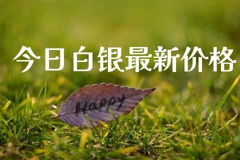 今日白银最新价格_https://www.fsyjjx.cn_期货研报_第1张