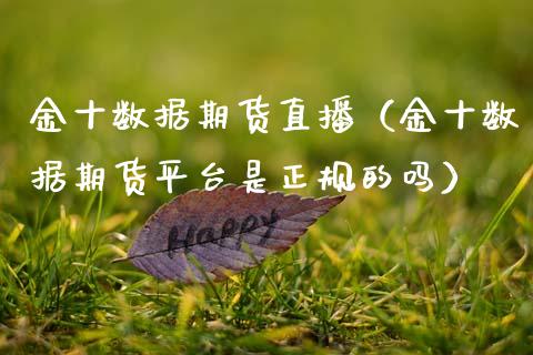金十数据期货直播（金十数据期货平台是正规的吗）_https://www.fsyjjx.cn_期货在线_第1张
