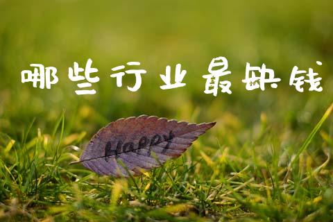 哪些行业最缺钱_https://www.fsyjjx.cn_问财精选_第1张