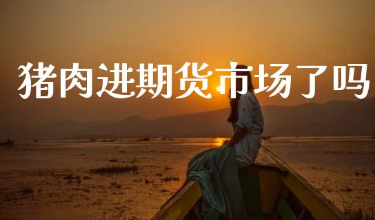 猪肉进期货市场了吗_https://www.fsyjjx.cn_期货研报_第1张