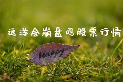 远洋会崩盘吗股票行情_https://www.fsyjjx.cn_股票指导_第1张
