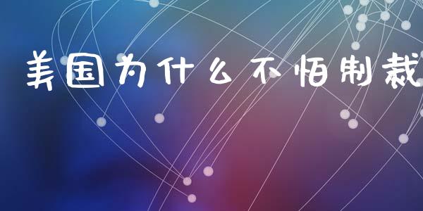 美国为什么不怕制裁_https://www.fsyjjx.cn_问财精选_第1张