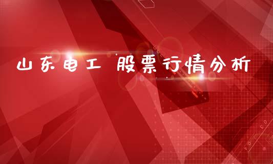 山东电工 股票行情分析_https://www.fsyjjx.cn_股票指导_第1张