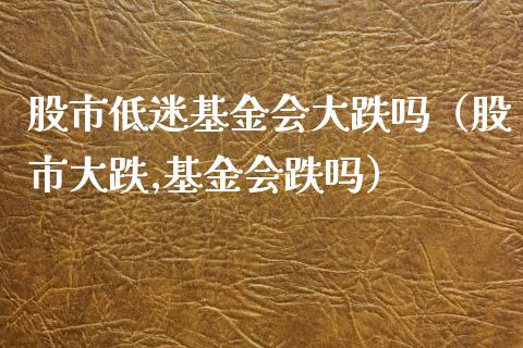 股市低迷基金会大跌吗（股市大跌,基金会跌吗）_https://www.fsyjjx.cn_理财资讯_第1张