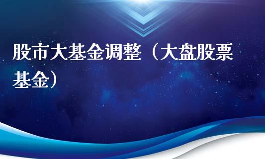 股市大基金调整（大盘股票基金）_https://www.fsyjjx.cn_理财资讯_第1张