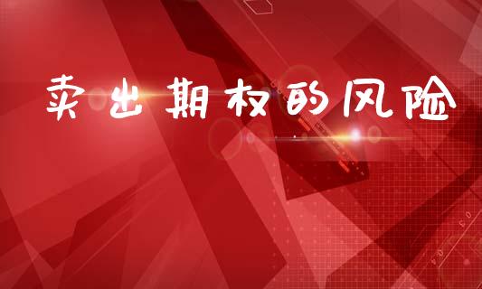 卖出期权的风险_https://www.fsyjjx.cn_期货资讯_第1张