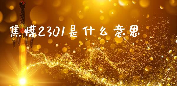 焦煤2301是什么意思_https://www.fsyjjx.cn_期货研报_第1张
