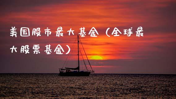 美国股市最大基金（全球最大股票基金）_https://www.fsyjjx.cn_理财资讯_第1张