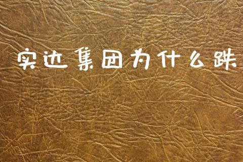 实达集团为什么跌_https://www.fsyjjx.cn_股票指导_第1张
