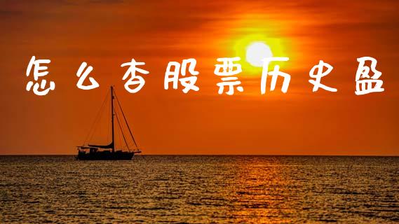 怎么杳股票历史盈_https://www.fsyjjx.cn_股票指导_第1张