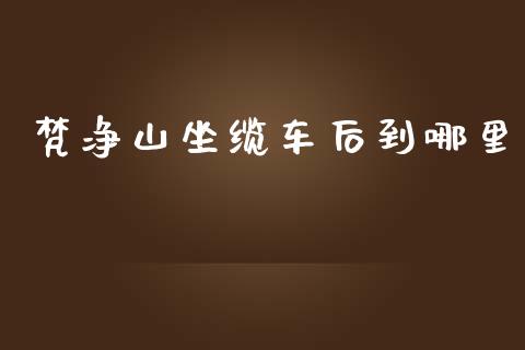 梵净山坐缆车后到哪里_https://www.fsyjjx.cn_股指期货_第1张