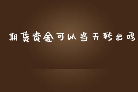 期货资金可以当天转出吗_https://www.fsyjjx.cn_期货资讯_第1张