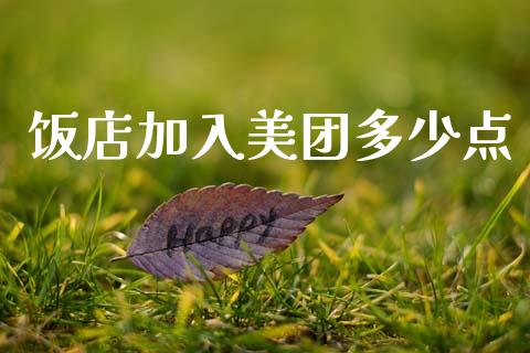 饭店加入美团多少点_https://www.fsyjjx.cn_股市分析_第1张