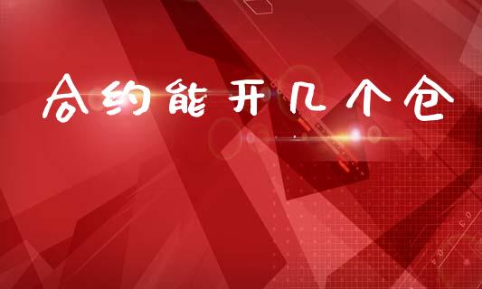 合约能开几个仓_https://www.fsyjjx.cn_期货在线_第1张