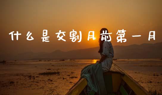 什么是交割月前第一月_https://www.fsyjjx.cn_股票指导_第1张