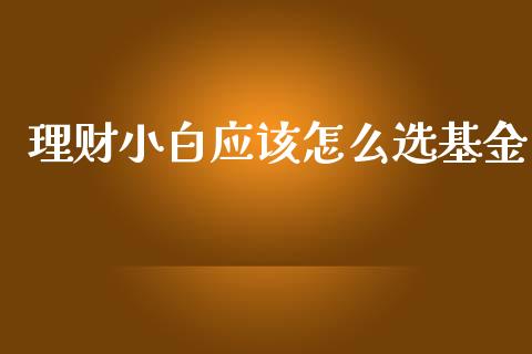 理财小白应该怎么选基金_https://www.fsyjjx.cn_问财精选_第1张