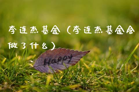 李连杰基金（李连杰基金会做了什么）_https://www.fsyjjx.cn_问财精选_第1张