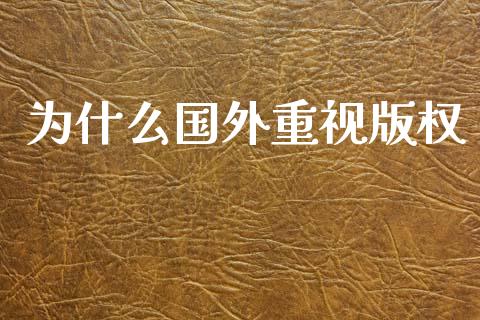 为什么国外重视版权_https://www.fsyjjx.cn_期货研报_第1张