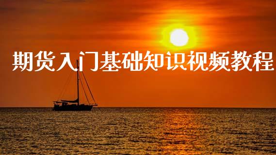 期货入门基础知识视频教程_https://www.fsyjjx.cn_期货研报_第1张