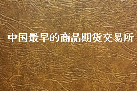 中国最早的商品期货交易所_https://www.fsyjjx.cn_股市分析_第1张