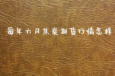 每年六月焦炭期货行情怎样_https://www.fsyjjx.cn_期货资讯_第1张