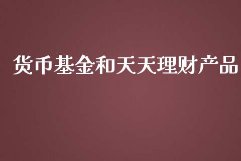 货币基金和天天理财产品_https://www.fsyjjx.cn_理财资讯_第1张